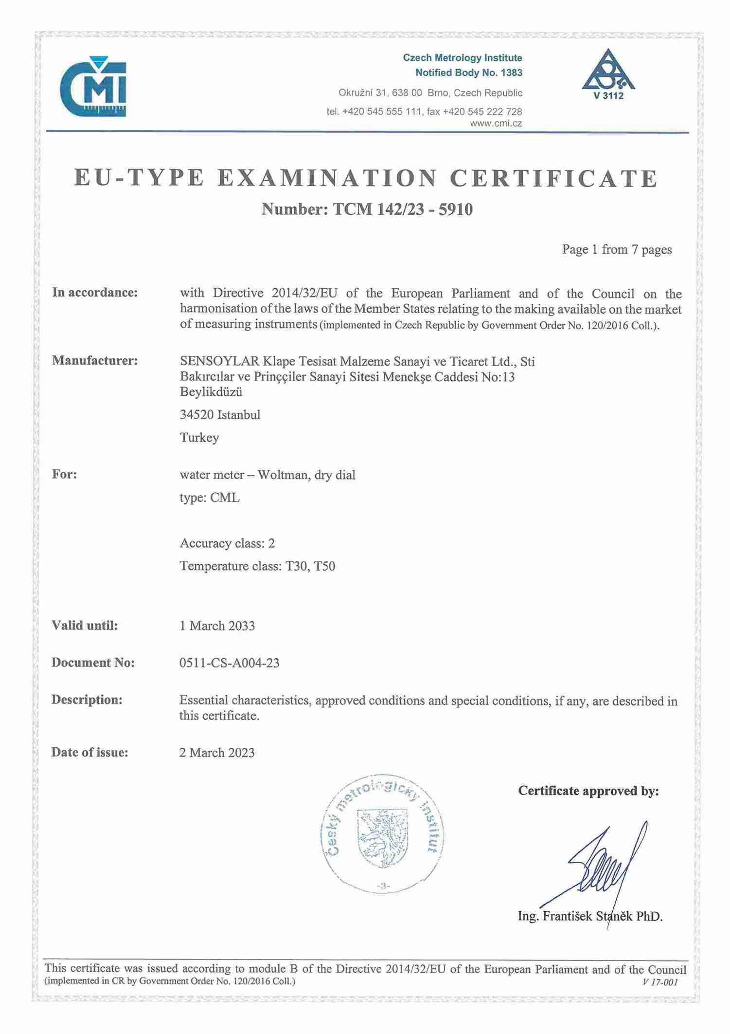 CML Certificate