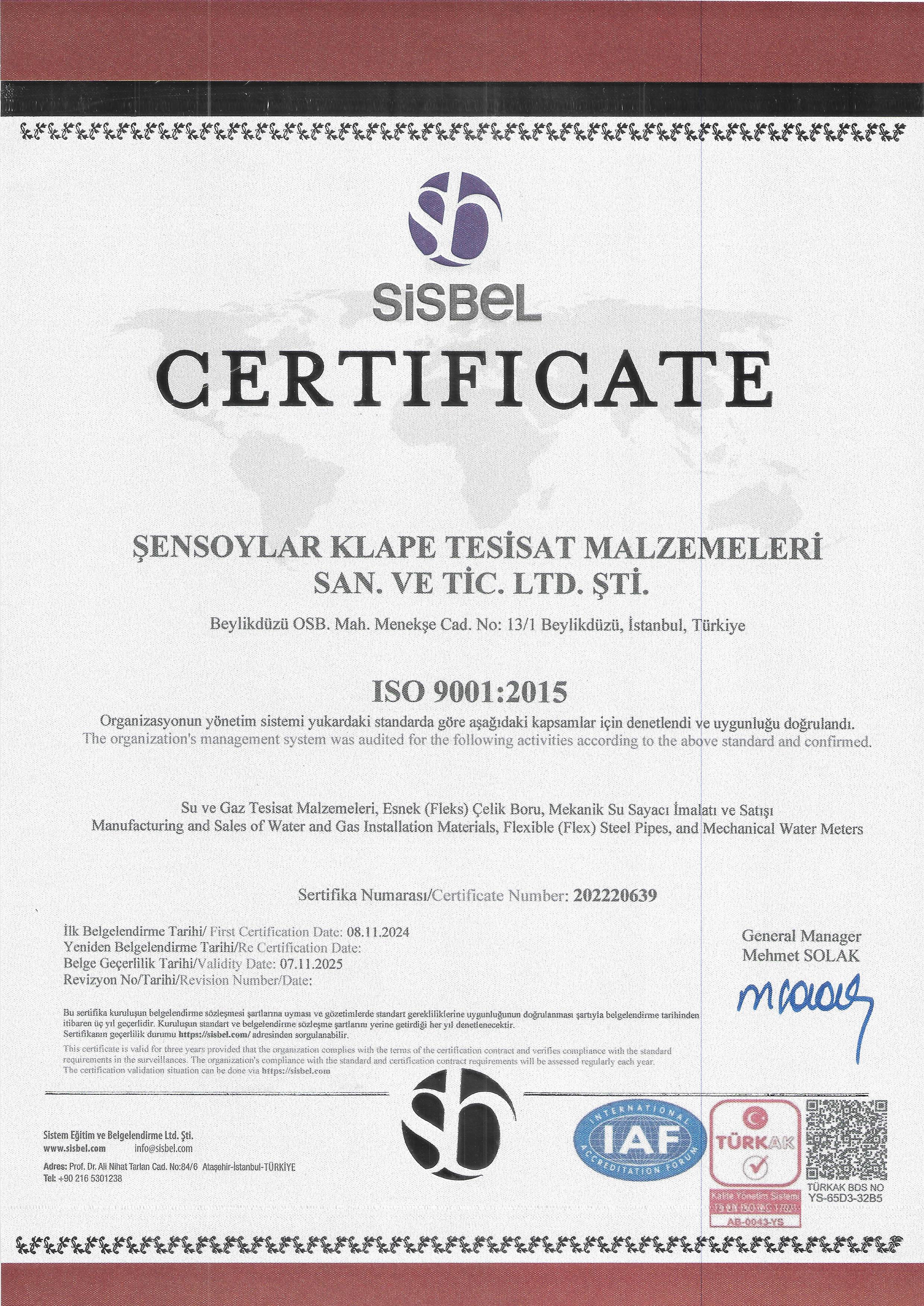 ISO 9001:2015